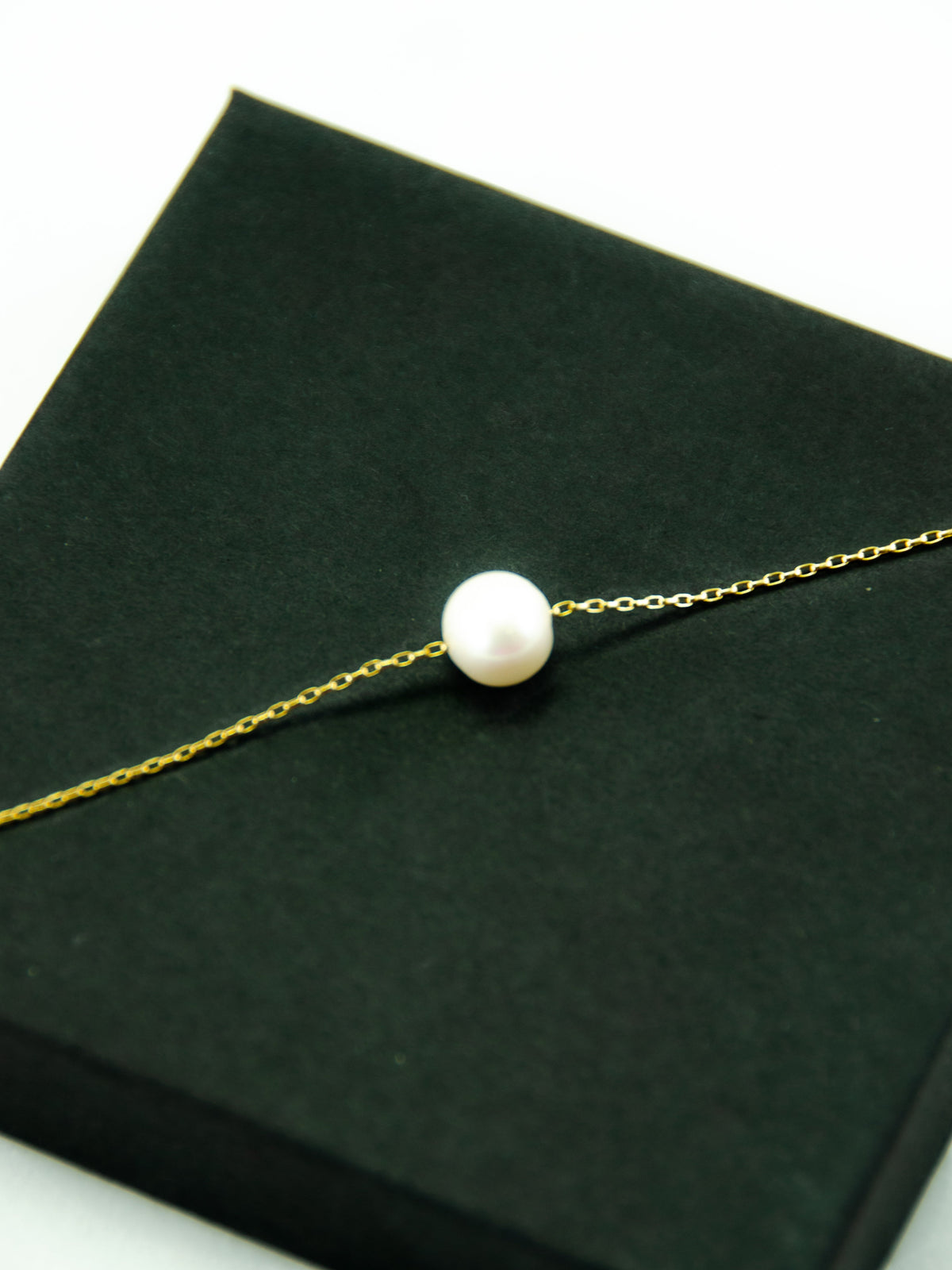 18K Gold Plated Sterling Silver 925 Delicate Chain Freshwater pearl