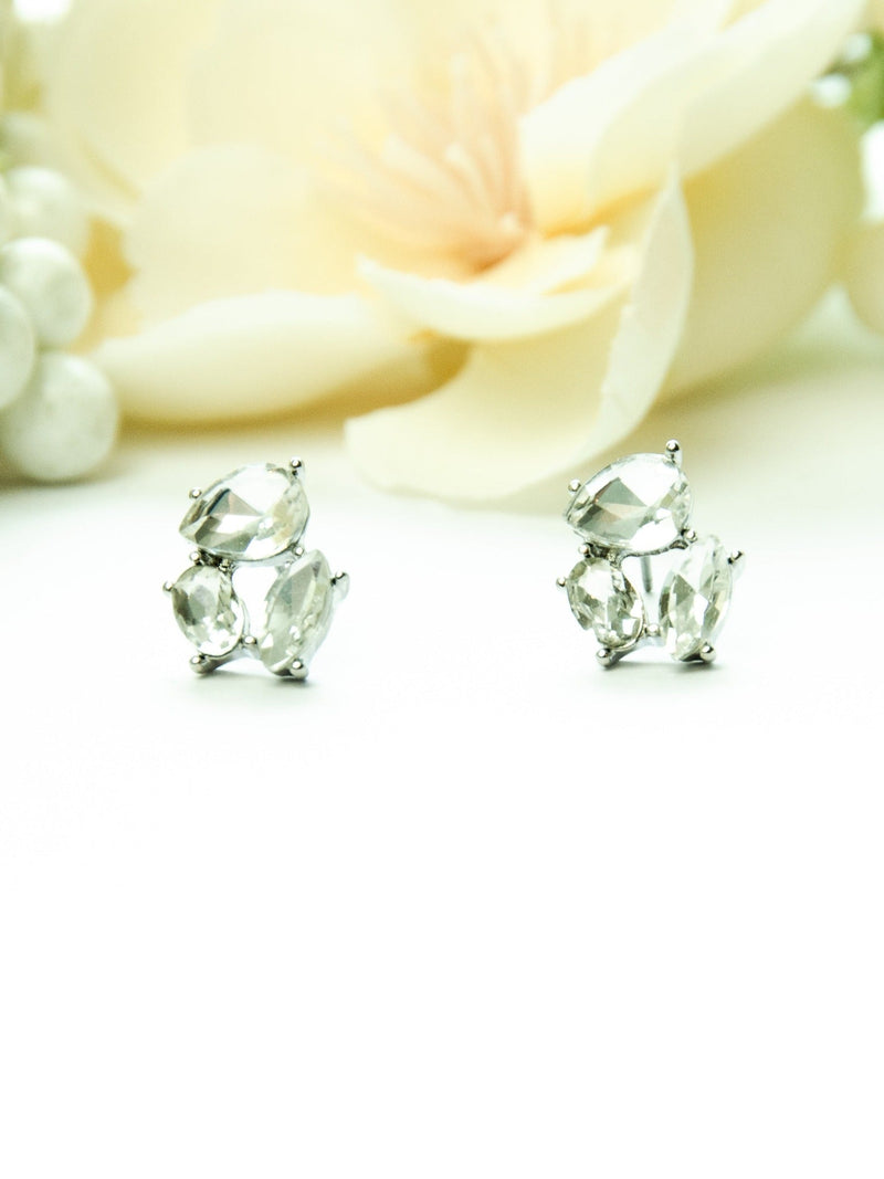 jewel stud earrings