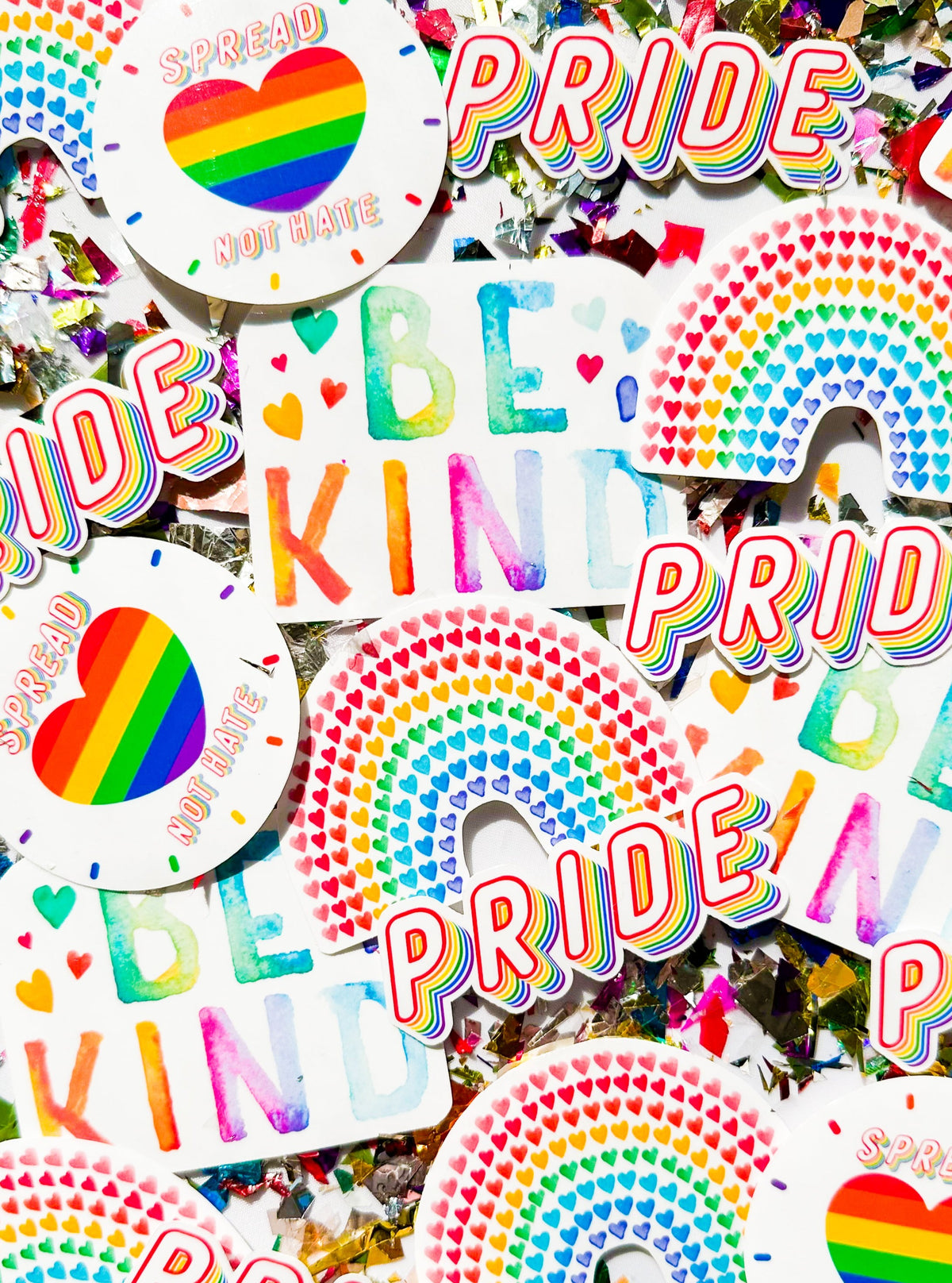 pride lgbtqia + community unity stickers