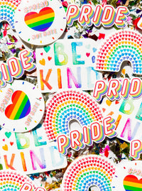 pride lgbtqia + community unity stickers