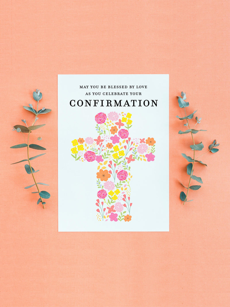 catholic confirmation greeting card