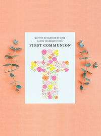 catholic first communion greeting card