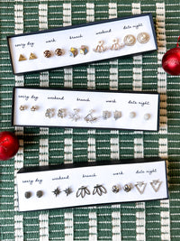 holiday 5 pack earring gift for her