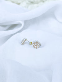 Pearl stud earrings