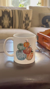 cute fall pumpkin patch coffee mug