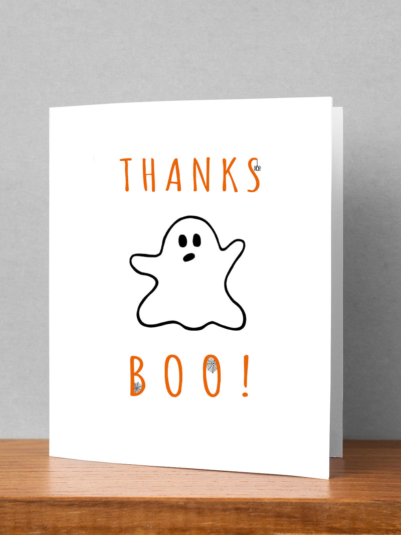 Halloween Ghost Thank You Greeting Card