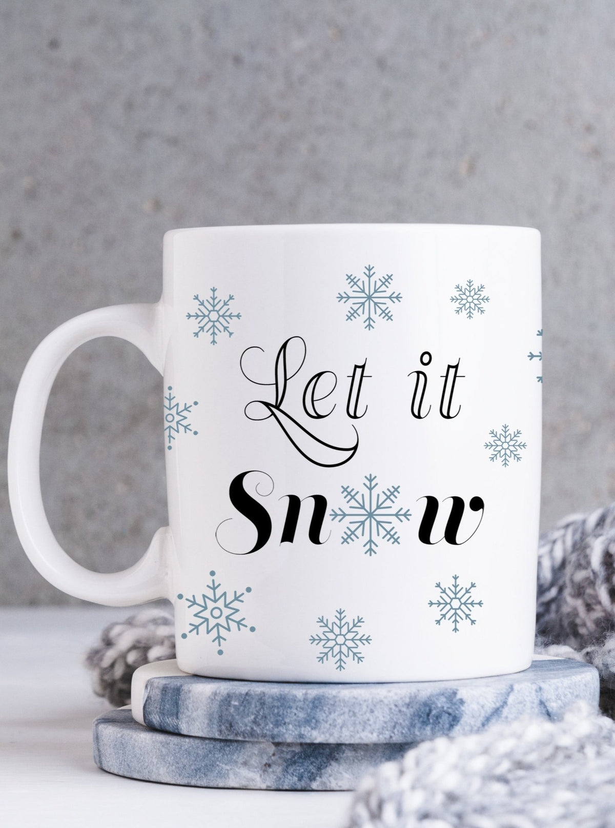 let it snow mug