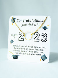 class of 2023 congratulations jewelry necklace gift