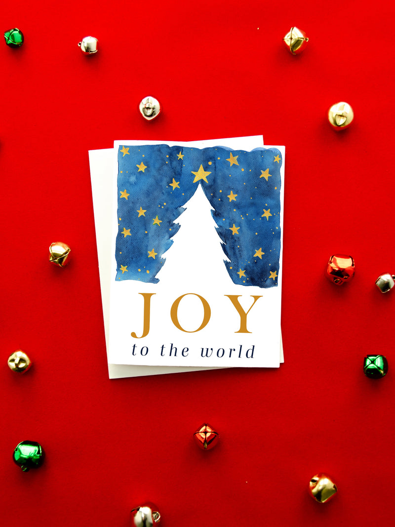 3 Pack Bundle Winter Holiday Card Set,Joy To The World Card,Peace Holiday Card,All is Calm Christmas Card,Christian Holiday Variety Card Set