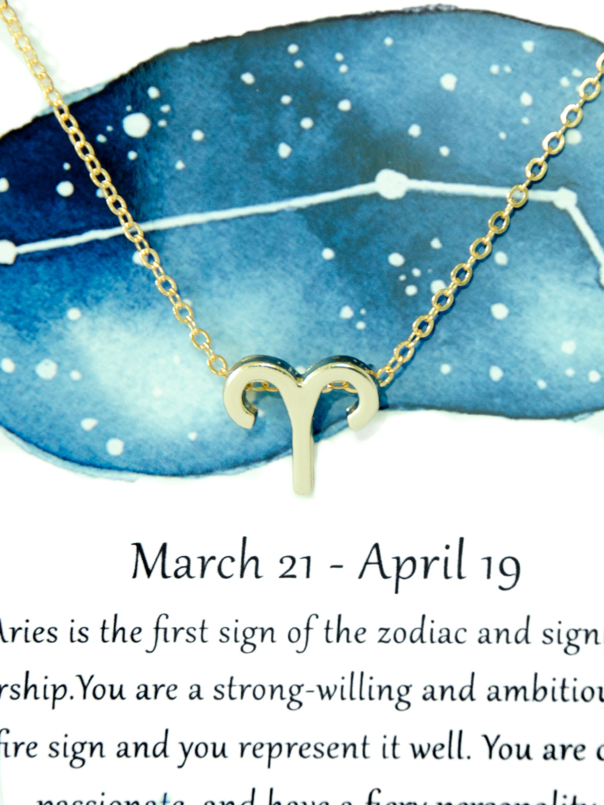 Zodiac Astrological Aries Gold Necklace Dainty Minimalist Celestial,Constellation Jewelry, Astrology Jewelry