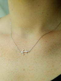 Anchor Charm Pendant on Sterling Silver 925 Delicate Chain 