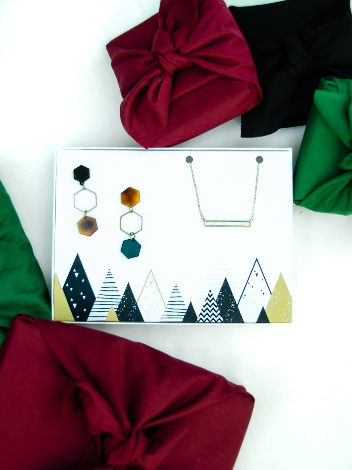 Raising the Bar Necklace + Studio 54 Earring Gift Set