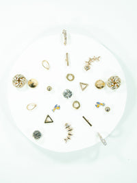 Snowflake Mix + Match Stud Earrings Set (11 Pack)