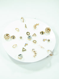 Snowflake Mix + Match Stud Earrings Set (11 Pack)