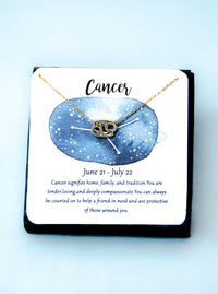 zodiac cancer astrological necklace 
