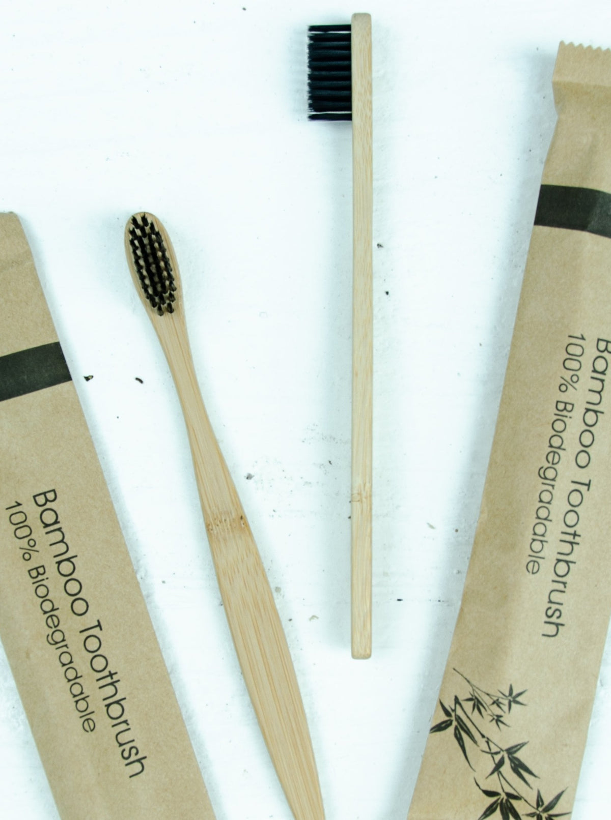 Eco-friendly 4 Pack Bamboo Toothbrushes, sustainable toothbrushes, biodegradable bamboo toothbrushes