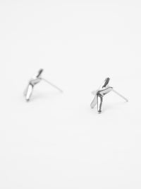 silver starfish earring studs