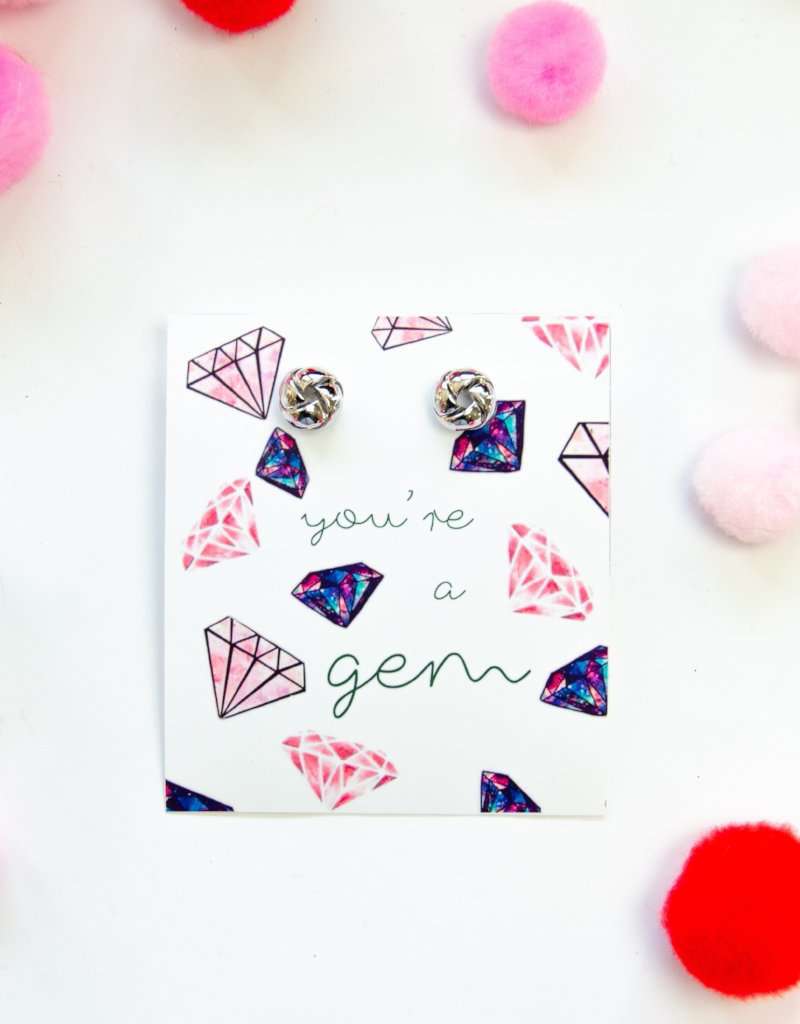 Valentine's Day gifts for women Cute Galentines Day Gift Earring Card