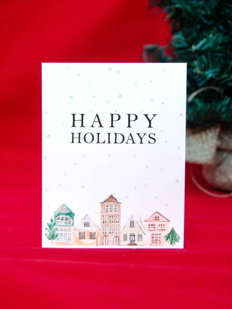 Happy Holidays Card Set,Holiday Chrismas Cards,Handmade Holiday Greeting Cards,Holiday Season Greetings Card,Made in USA