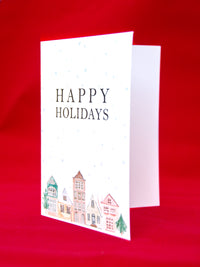 Happy Holidays Card Set,Holiday Chrismas Cards,Handmade Holiday Greeting Cards,Holiday Season Greetings Card,Made in USA