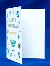 Happy Hanukkah Greeting Card Set,Hanukkah Card Pack,Holiday Greeting Card,Hanukkah Menorah Card, Hanukkah Dreidel Card, Made in USA