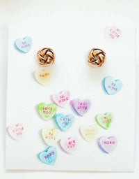 Valentine's Day gifts for women Cute Galentines Day Gift Earring Card