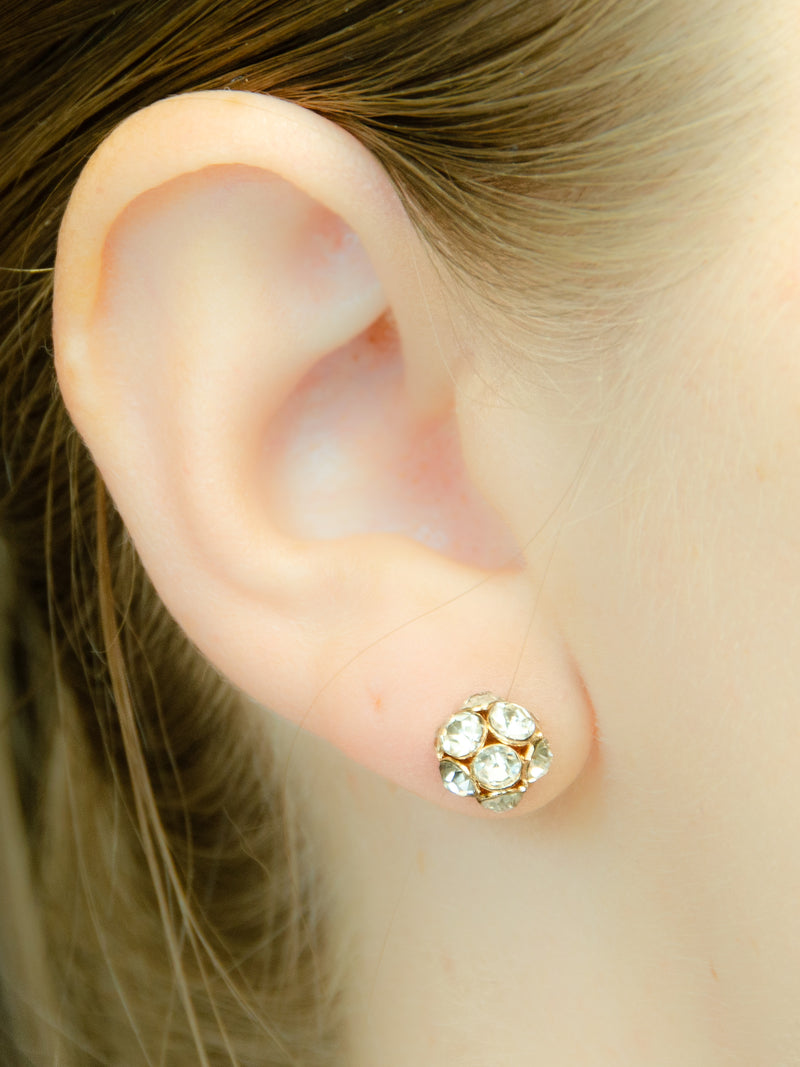 classic cute fun jeweled stud earrings