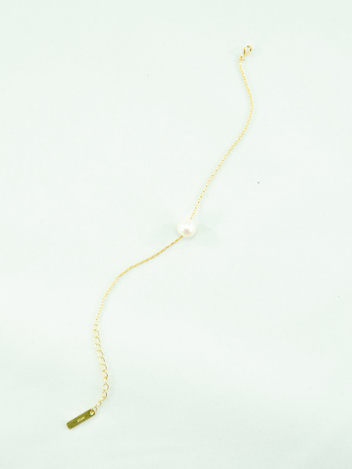 18K Gold Plated Sterling Silver 925 Delicate Chain Freshwater pearl