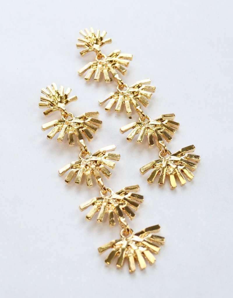 statement gold earrings