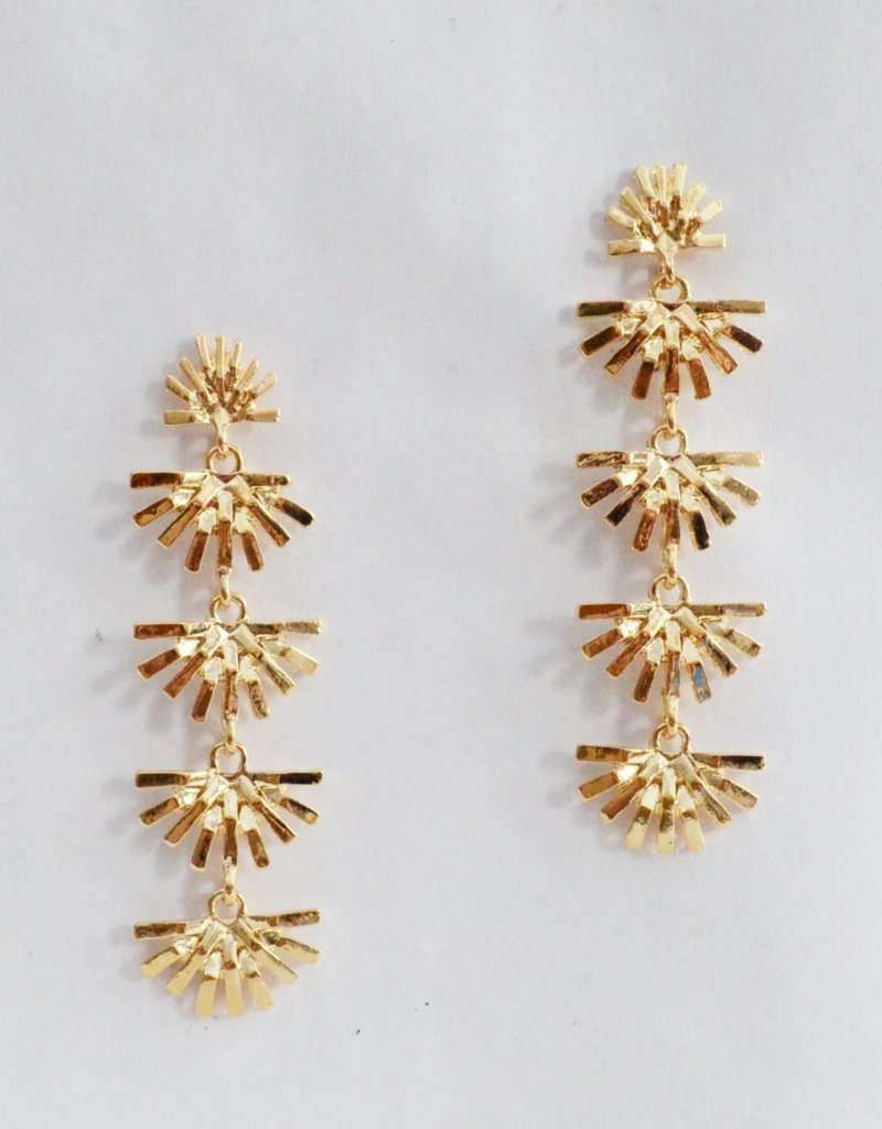 statement gold earrings