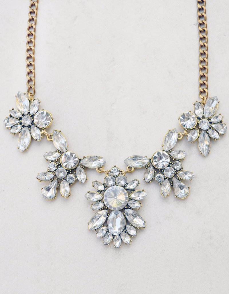 statement bling preppy formal occasion necklace