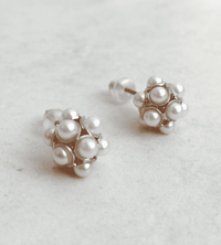 classic cute fun pearl stud earrings