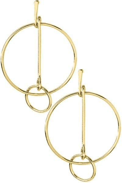 trendy gold hoop earrings