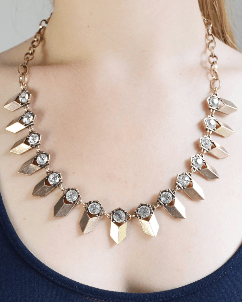 classic gold boho necklace