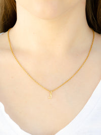 Custom 14K gold initial necklace, dainty Letter charm necklace, personalized initial pendant necklace, custom 14K gold necklace gift for her