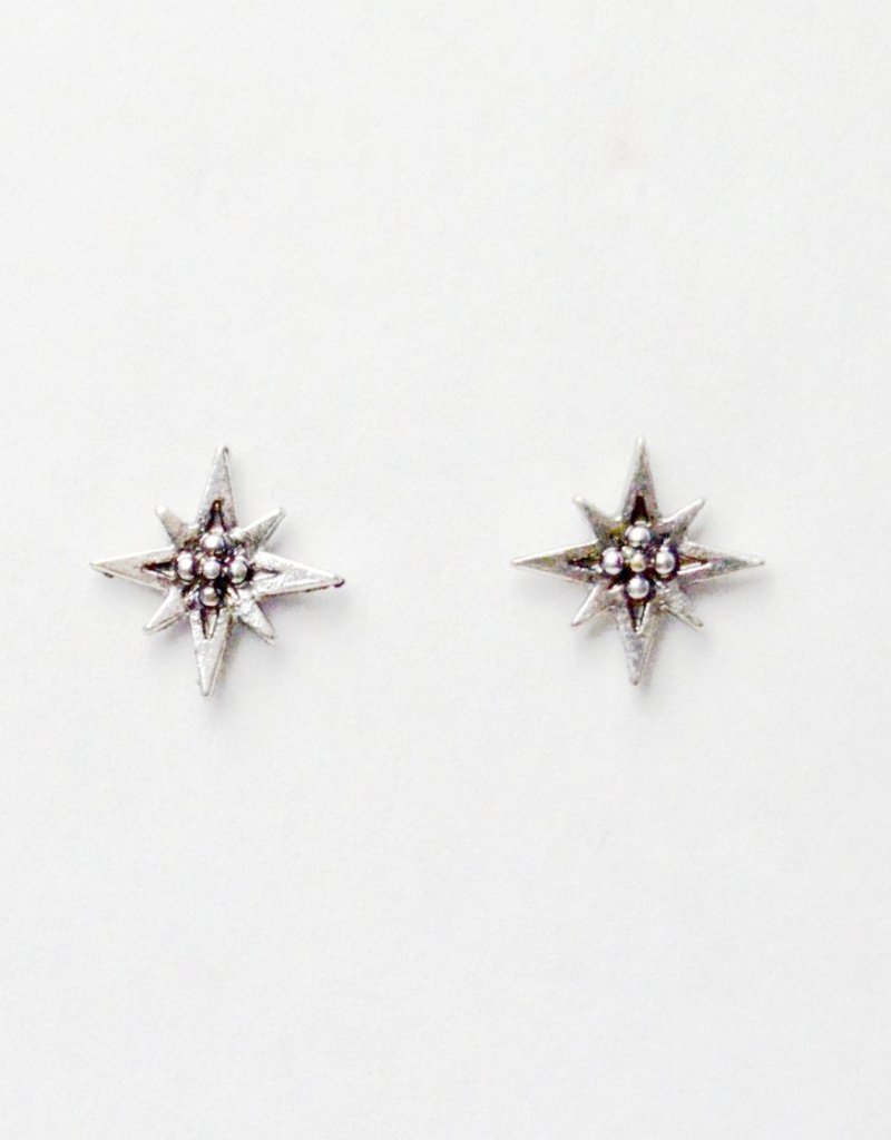 stud boho star celestial earrings