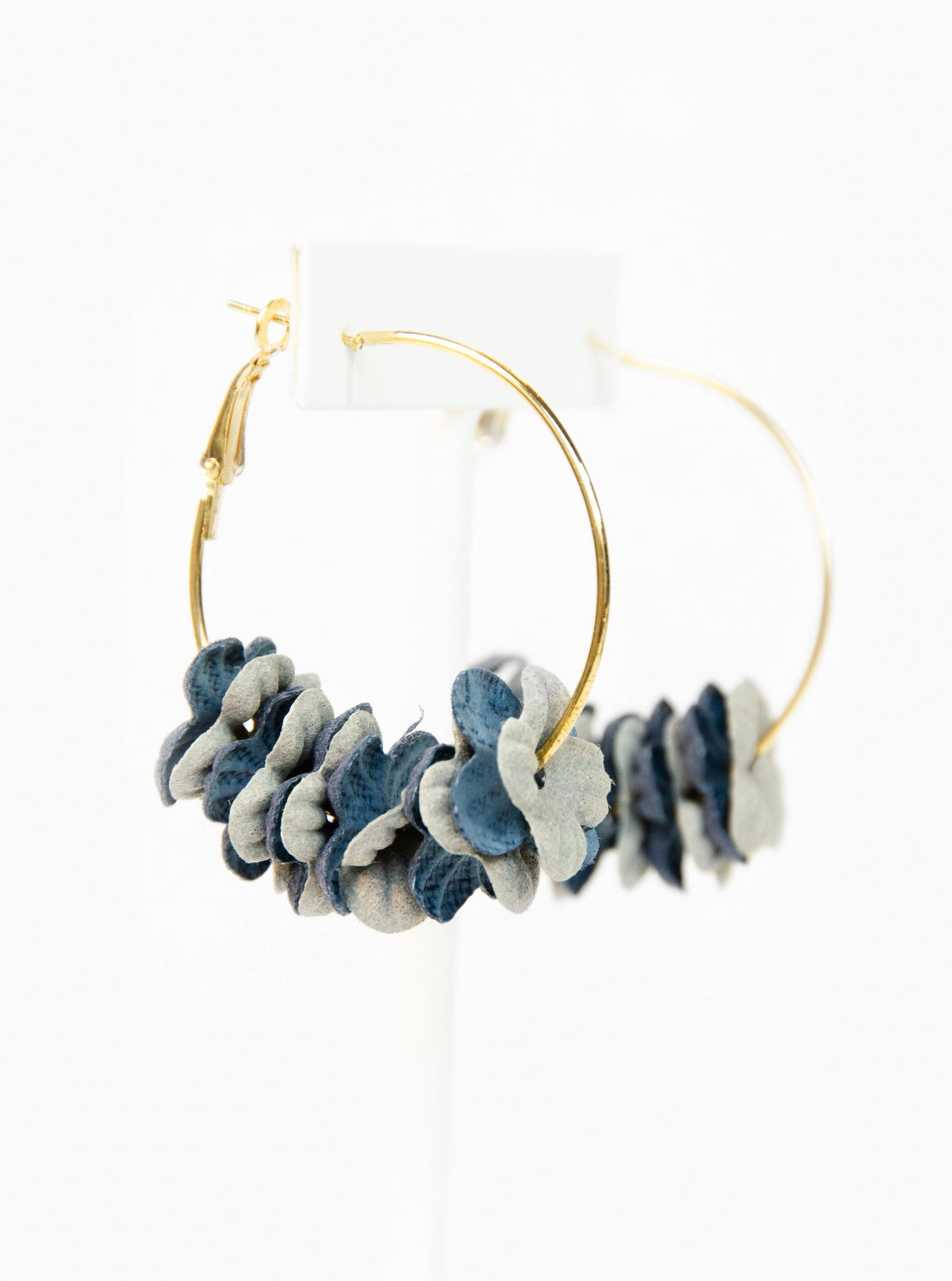 Garden Party Earrings (Grey/Blue)