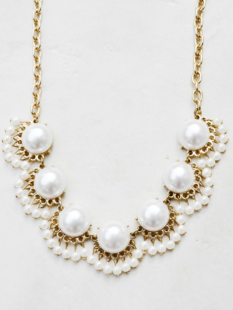 pearl girly preppy necklace