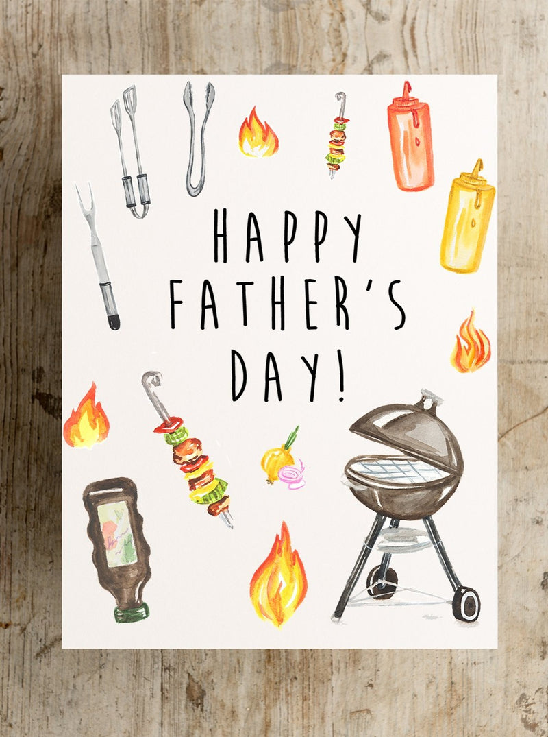 Happy Father's Day Card,Happy Father's Day Blank Card,Camping Dad Card,Outdoorsman Dad Card,Father's Day Card for friend