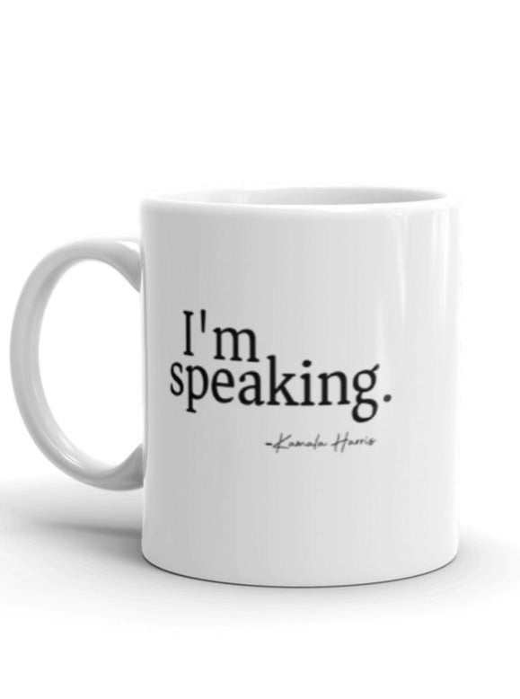 kamala harris i am speaking mug