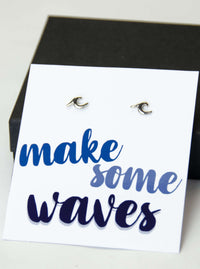 beach stud wave earrings stocking stuffers gifts