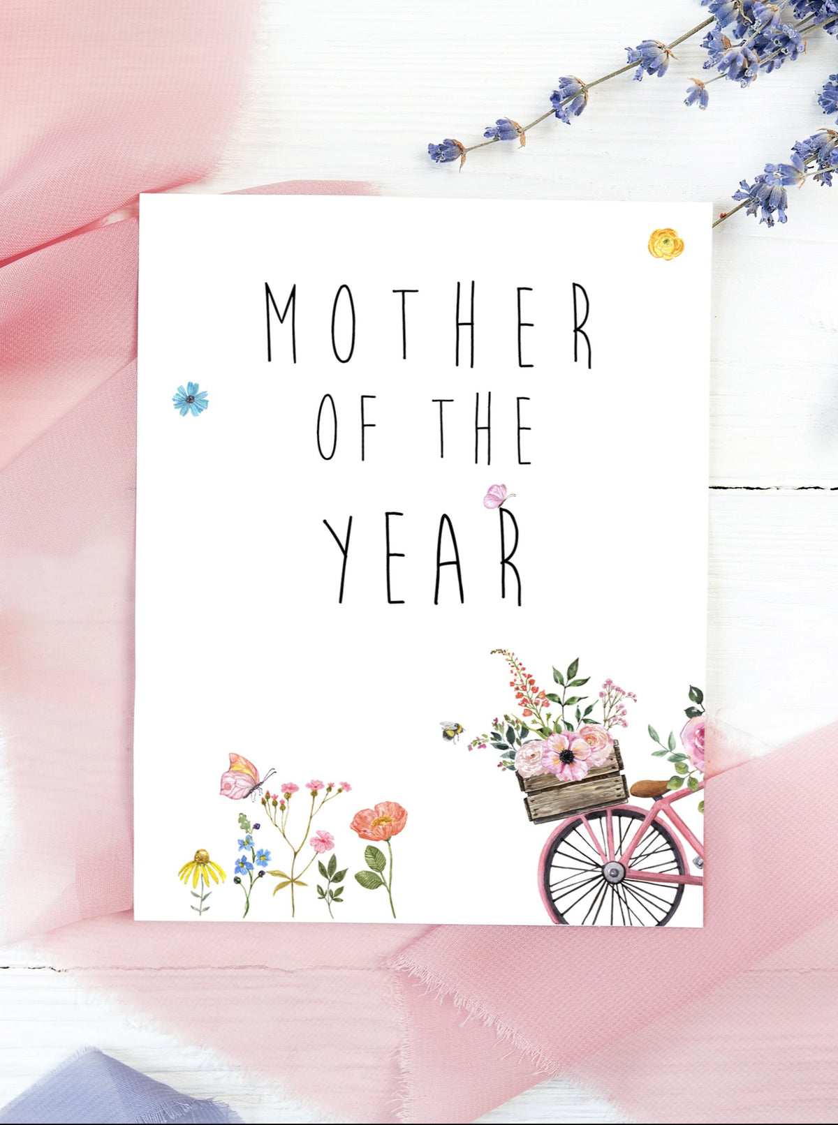 Mother of The Year Mother's Day Card,Happy Mother's Day Blank Card,Mum Day Card,Best Mom Ever Card,Mother's Day Card for friend,Made in USA