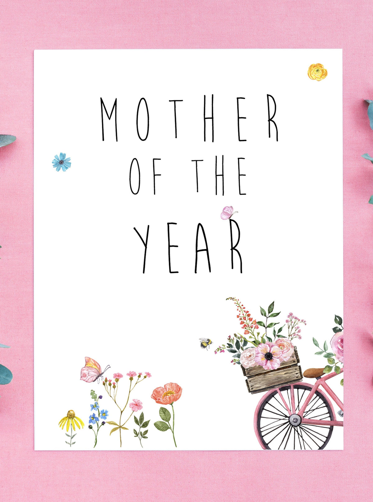 Mother of The Year Mother's Day Card,Happy Mother's Day Blank Card,Mum Day Card,Best Mom Ever Card,Mother's Day Card for friend,Made in USA