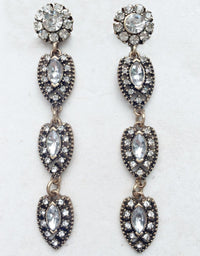bridal jewelry formal statement drop earrings
