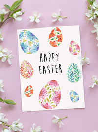happy easter easter egg greeting card