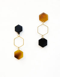 retro 70s inspired trendy drop earrings shop small boutique
