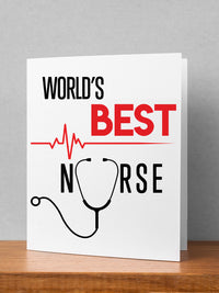 World's Best Nurse Thank You Card