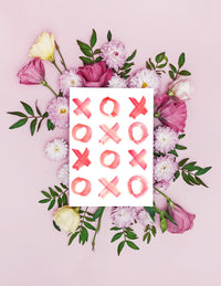 XOXO Pink Valentine's Day Card Set,Galentines Day Card for Friend,Hugs + Kisses Pink XOXO Card Set,Valentine's Day Card for Her,Made in USA